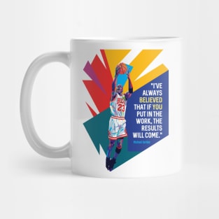 Michael Jordan White Jersey Quote Mug